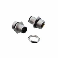 m12a-05pmms-sh8001 Amphenol Industrial Circular Connector, 5 Contacts, Panel, M12 Connector, Plug, Male, IP68, IP69K, M Series