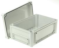 ekjb-130-g-enclosure Fibox EK Series Grey Polycarbonate Enclosure, IP66, IP67, Flanged, Grey Lid, 280 x 190 x 130mm