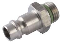 231-2693 RS PRO Steel Male Pneumatic Straight Threaded-to-Tube Adapter, 3/8 in Male Threaded, Tube