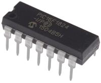 pic16f1824-ip Microchip, 8 bit PIC, PIC16F1824 Microcontroller, 32 MHz, 4kB FLASH, 14-Pin PDIP
