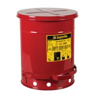 jcn09300rd Justrite Safety Cans 38L Red Pedal Steel Flammable Waste Can