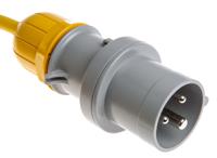 670uk1630 Scame IP44 Yellow Surface Mount Socket, Rated At 16A, 100 → 130 V