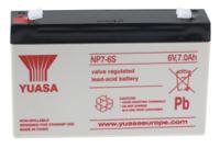 np7-6rs Yuasa 6V Faston 4.8mm Sealed Lead Acid Battery, 7Ah
