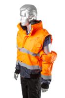 918-6005 Portwest Orange Men Hi Vis Bomber Jacket, M