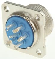 0383-550-06 Jaeger Circular Connector, 6 Contacts, Panel, Standard Connector, Male, IP50, IP54
