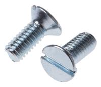 908-7403 RS PRO Slot M4 Countersunk Steel Machine Screws DIN 963 x 10.0mm