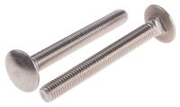 122-4431 Plain Stainless Steel Coach Bolt, M8 x 70mm