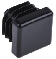629-0120 RS PRO Black Square Tube Plug, 20mm Tube