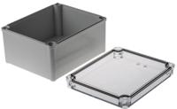 pc-h-95-t-enclosure Fibox Piccolo Series Grey Polycarbonate Enclosure, IP66, IP67, Transparent Lid, 170 x 140 x 95mm