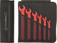 96404301 STAHLWILLE 12160/6 VDE Series 6-Piece Spanner Set, 10, 13, 14, 17, 19, 22, Chrome Alloy Steel, VDE/1000V