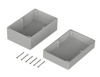 02243000 Bopla Euromas Series Grey Polycarbonate Enclosure, IP66, Flanged, Grey Lid, 240.3 x 160.3 x 120mm