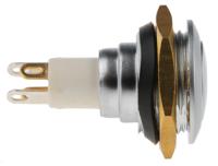 57-112r ITW Switches 57 Series Illuminated Miniature Push Button Switch, Momentary, Panel Mount, 16.1mm Cutout, SPST, Red LED,
