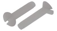 232-6895 RS PRO Slot M2.5 Countersunk Nylon Machine Screws DIN 963 x 12.0mm