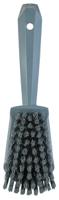 419288 Vikan Hard Bristle Grey Scrubbing Brush, 36mm bristle length, PET bristle material