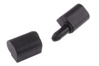 110-4572 RS PRO Thermoplastic Barrel Hinge with a Lift-off Pin, Screw Fixing, 62mm x 22mm x 17mm