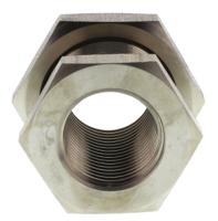 1817-00-21 Legris Stainless Steel Pipe Fitting, Straight Hexagon Bulkhead Adapter, Female G 1/2in