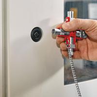 00-11-06 Knipex Diecast Zinc 9-way Universal Key, 5 → 11 mm Capacity