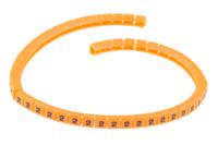 812-1259 RS PRO Snap On Cable Markers, Black on Orange, Pre-printed "2", 3 → 3.4mm Cable