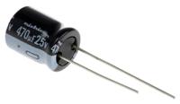 uvy1e471mpd Nichicon 470μF Aluminium Electrolytic Capacitor 25V dc, Radial, Through Hole - UVY1E471MPD