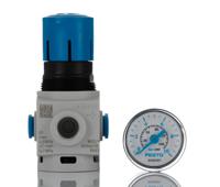 ms2-lr-qs6-d6-ar-bar-b Festo Pneumatic Regulator - 0.5bar to 7bar, 8bar max. input, 8086638