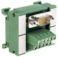 2962777 Phoenix Contact 9-Contact Male Interface Module, D-sub Connector, DIN Rail Mount, 2.5A