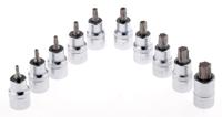 262-0296 RS PRO 10-Piece 1/2 in Bit Socket Set , Star Bit