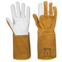 a521brrxl Portwest Brown Leather, Elastane Work Gloves Welding