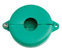gate-valve-lockouts-gvlo-25-5-green Brady Green 1-Lock Polypropylene Gate Valve Lockout, 9.53mm Shackle, 127mm Attachment