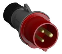 2cma101948r1000 Amphenol Industrial, 2CMA1 IP44 Red 2P+E Industrial Power Plug, Rated At 16A, 415 V