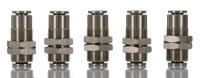 100290600 Norgren PNEUFIT 10 Series Straight Threaded Adaptor, Push In 6 mm to Push In 6 mm, Threaded Connection Style