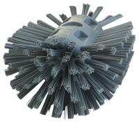 703788 Vikan Hard Bristle Grey Scrubbing Brush, 40mm bristle length, PET bristle material