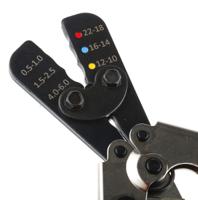 533-774 RS PRO Hand Ratcheting Crimp Tool for Insulated Spade Connectors, 0.5 → 6mm² Wire