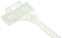 811-1791 RS PRO Cable Tie, 160mm x 5 mm, Natural PE, Pk-100