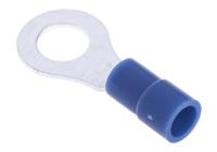 613-9328 RS PRO Insulated Ring Terminal, M6 Stud Size, 1.5mm² to 2.5mm² Wire Size, Blue