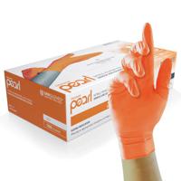 gp0133 Unigloves GP0*** Orange Powder-Free Nitrile Disposable Gloves, Size M, 100 per Pack