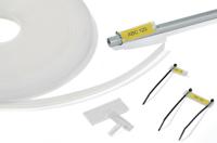 525-13003-hcr12-peuv-cl HellermannTyton Helafix Cable Tie Cable Marker, Transparent, 525-13003 HCR12-PEUV-CL