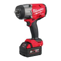 4933492784 Milwaukee 1/2 in 18V, 5Ah Cordless Impact Wrench Cordless