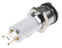 703-8866 RS PRO Panel Mount Indicator, 12V dc, 14mm Mounting Hole Size, Solder Tab Termination, IP67