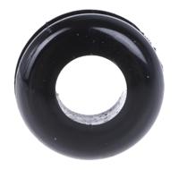 666-4590 RS PRO Black PVC 10mm Cable Grommet for Maximum of 6.4mm Cable Dia.