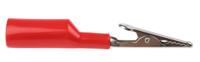 bu-p2240-2 Mueller Electric Crocodile Clip 4 mm Connection, Nickel-Plated Steel Contact, 10A, Red