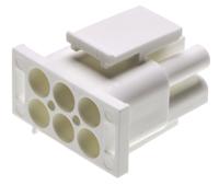 350715-1 TE Connectivity, Universal MATE-N-LOK Male Connector Housing, 6.35mm Pitch, 6 Way, 2 Row