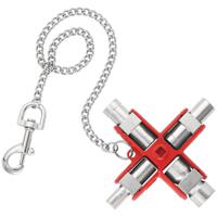 00-11-06 Knipex Diecast Zinc 9-way Universal Key, 5 → 11 mm Capacity