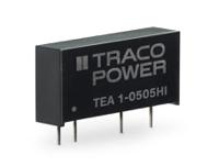 tea-1-0505hi TRACOPOWER TEA 1 DC-DC Converter, 5V dc/ 200mA Output, 4.5 → 5.5 V dc Input, 1W, Through Hole, +85°C Max Temp