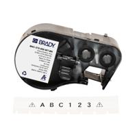 m4c-375-595-wt-bk Brady B-595 Black on White Label Printer Tape, 300 in Length, 0.375 in Width, 300in Label Length, 0.375in Label Width