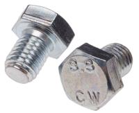 917-2943 RS PRO Bright Zinc Plated Steel, Hex Bolt, M12 x 16mm