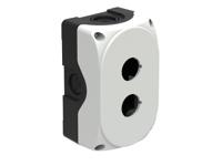 lpzp2a8 Lovato Grey Plastic Platinum Push Button Enclosure - 2 Hole 22mm Diameter