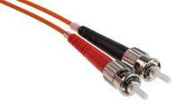 536-6894 RS PRO LC to ST Duplex Multi Mode OM1 Fibre Optic Cable, 62.5/125μm, Orange, 10m