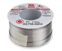756-8904 RS PRO Wire, 0.71mm Lead solder, 183°C Melting Point