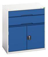 1692513711 Bott 2 Door, 2 Drawer Sheet Steel Floor Standing Cabinet, 800 x 550 x 900mm