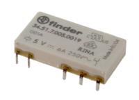 345170050019 Finder PCB Mount Power Relay, 5V dc Coil, 6A Switching Current, SPDT
